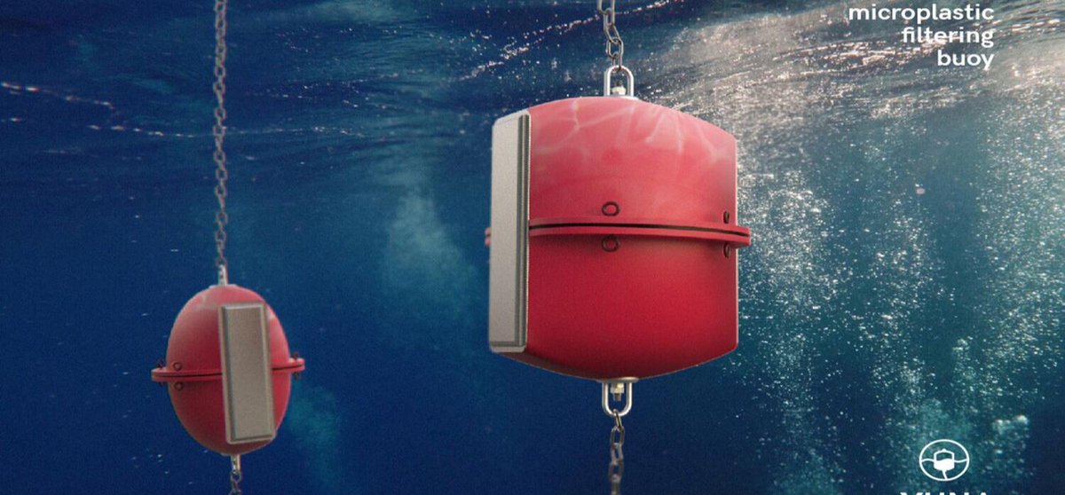 .<a href="/YUDesignUPV/">YUDesign UPV</a> has developed a mooring buoy that can remove microplastic from the ocean springwise.com/sustainability… #innovation #plasticfree