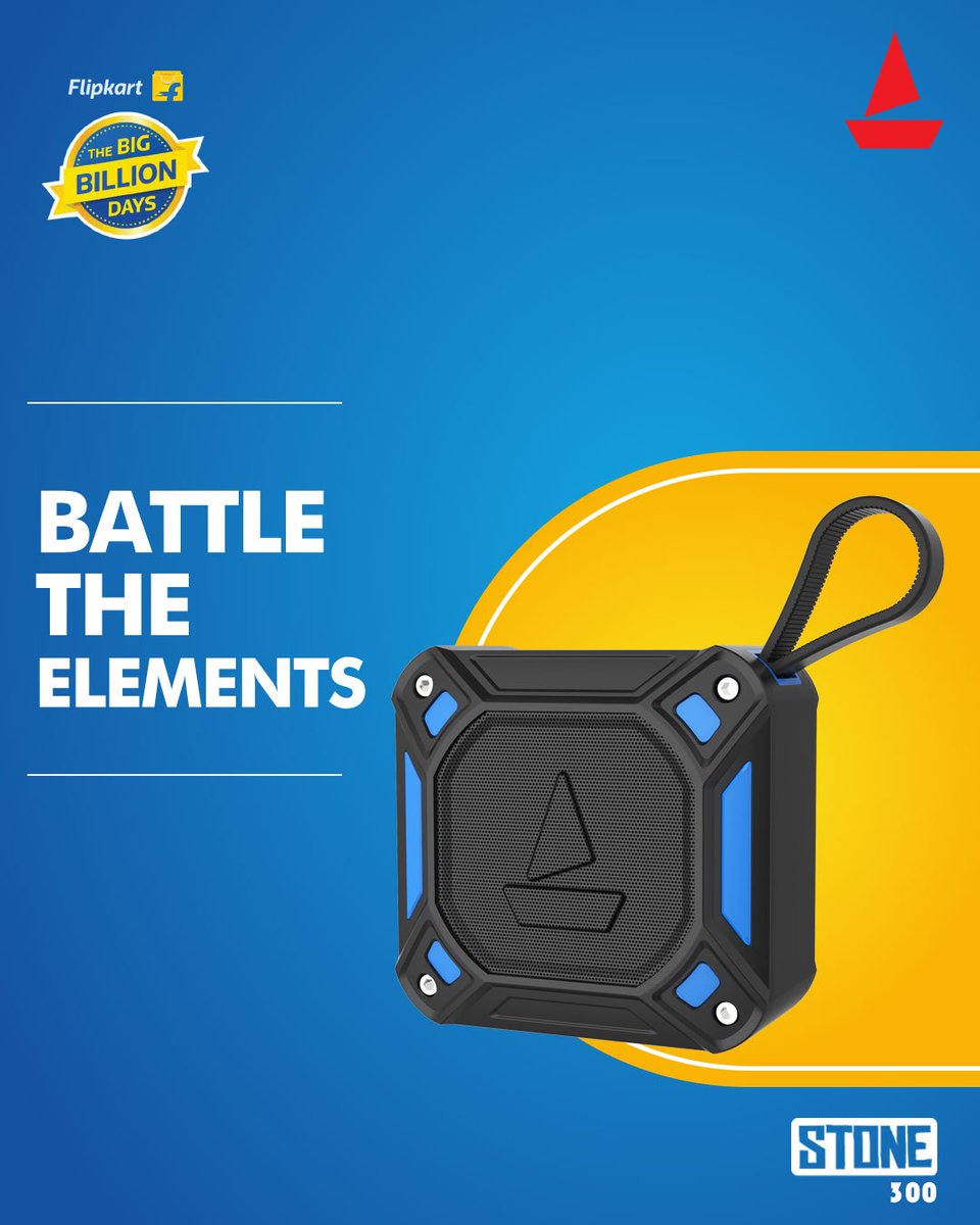 RockWithboAt's tweet photo. Don't think, just shop and clean us out on this flipkart festive sale. Buy the fabulous boAt Stone series with incredulous prices exclusively on #Flipkart Big Billion Days Sale!
#FlipkartSale2019 #boAtheads #PlugIntoNirvana #FestiveSale #BigBillionDays #boAtStone https://t.co/2VHVh3Fsn8