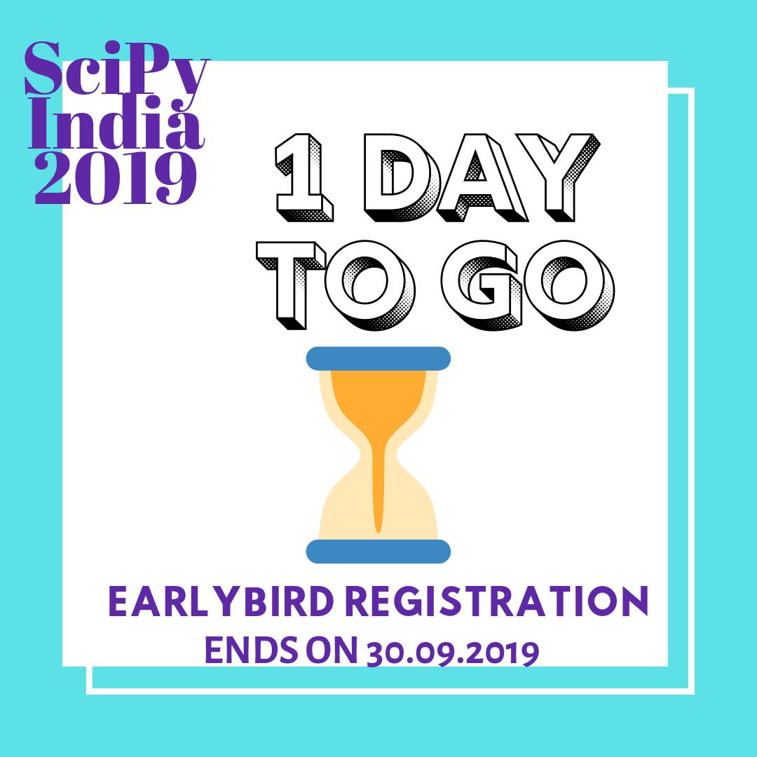 SciPyIndia's tweet image. Only 1 day remaining for #EarlyBird#Registration @SciPyIndia. Book your seats at #discountedprice.
#fossee #mhrd #opensource #iitbombay.....
@prabhu_r @KannanMoudgalya