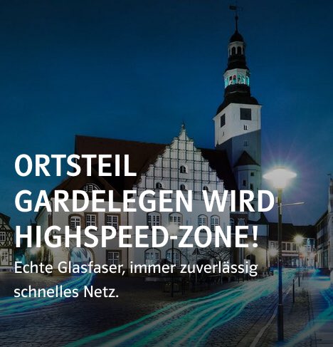 DetlefGieselman's tweet photo. Endspurt! Heute letzte Chance, #EchteGlasfaser bis ins Haus in Gardelegen zum Aktionspreis zu bekommen! https://t.co/gRM7ov9bwH https://t.co/ubAA2qUYjc