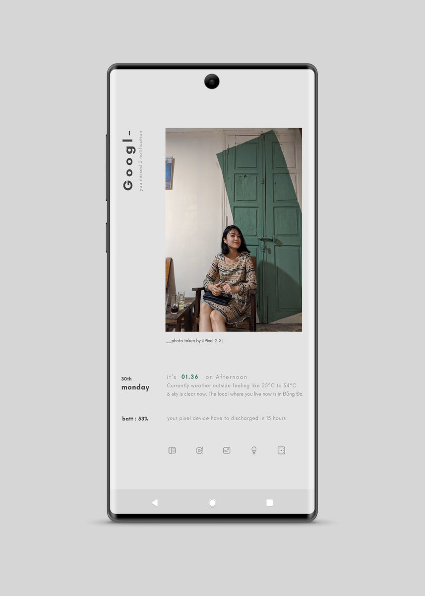 Today #klwp #androidq 
 Setup inspired from Pinterest
  #icons #compaction 
  #hishoot2i @fakefams_
