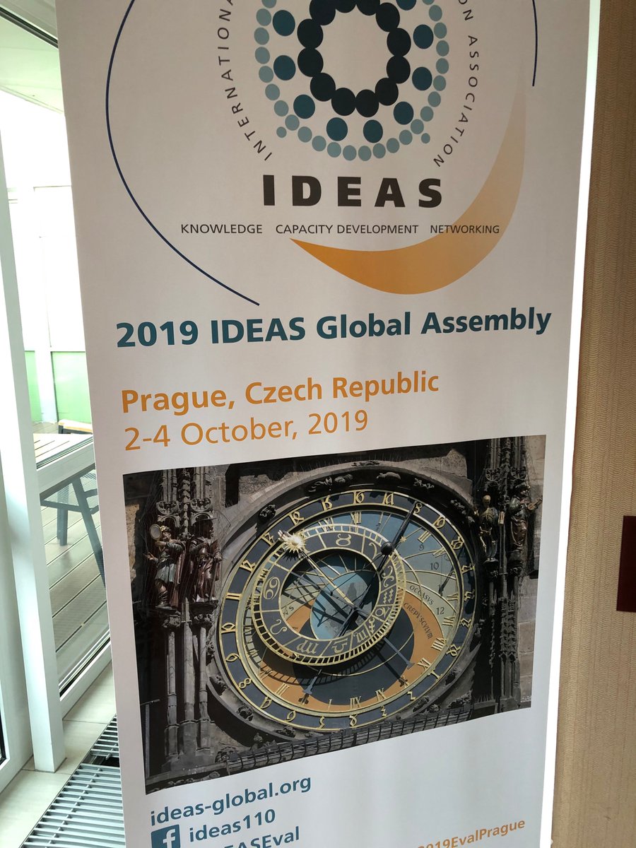 GCF_Eval's tweet photo. Happening now: #IEU is at the 2019 @IDEASEval Global Assembly Conference in #Prague🏰! Today @Jo_Puri will be leading a workshop on #impactinvesting. Be sure to say 👋if you are in attendance. #IEUIDEAS #2019EvalPrague #3rdICEED https://t.co/5qooYEidBQ