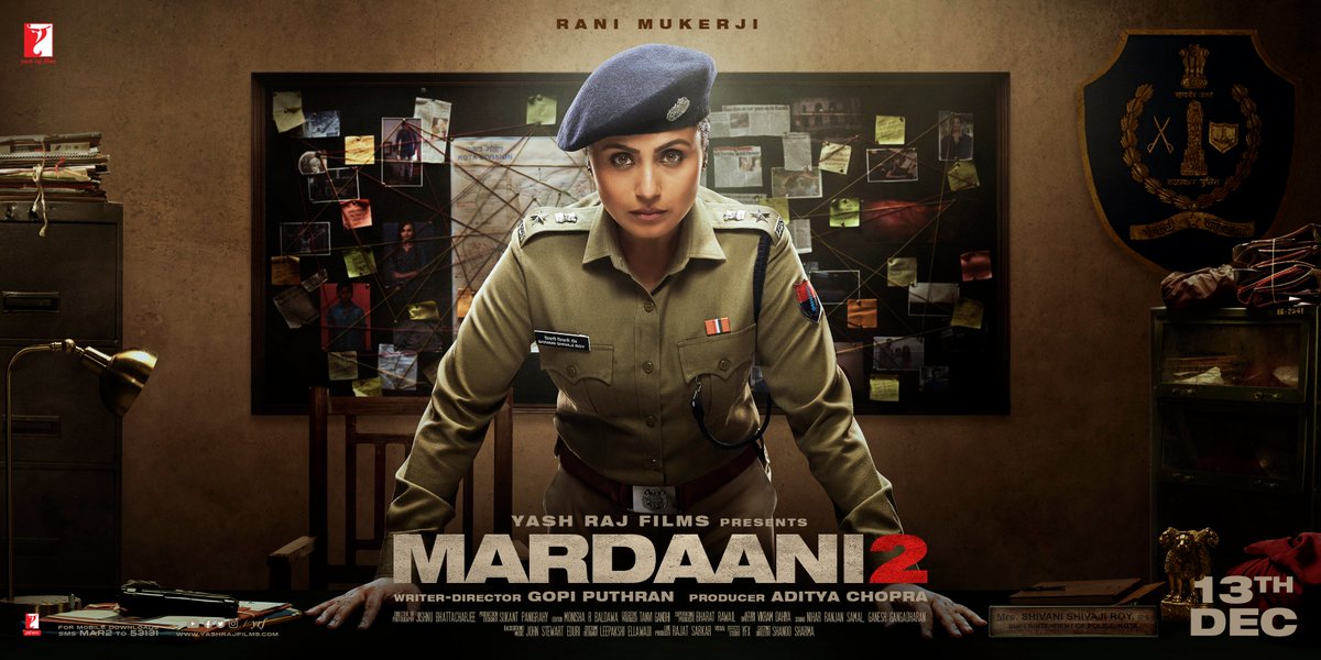 That fierce look in the eyes! Just #RaniMukerji things, I say! All the best @gopiputhran for #Mardaani2.