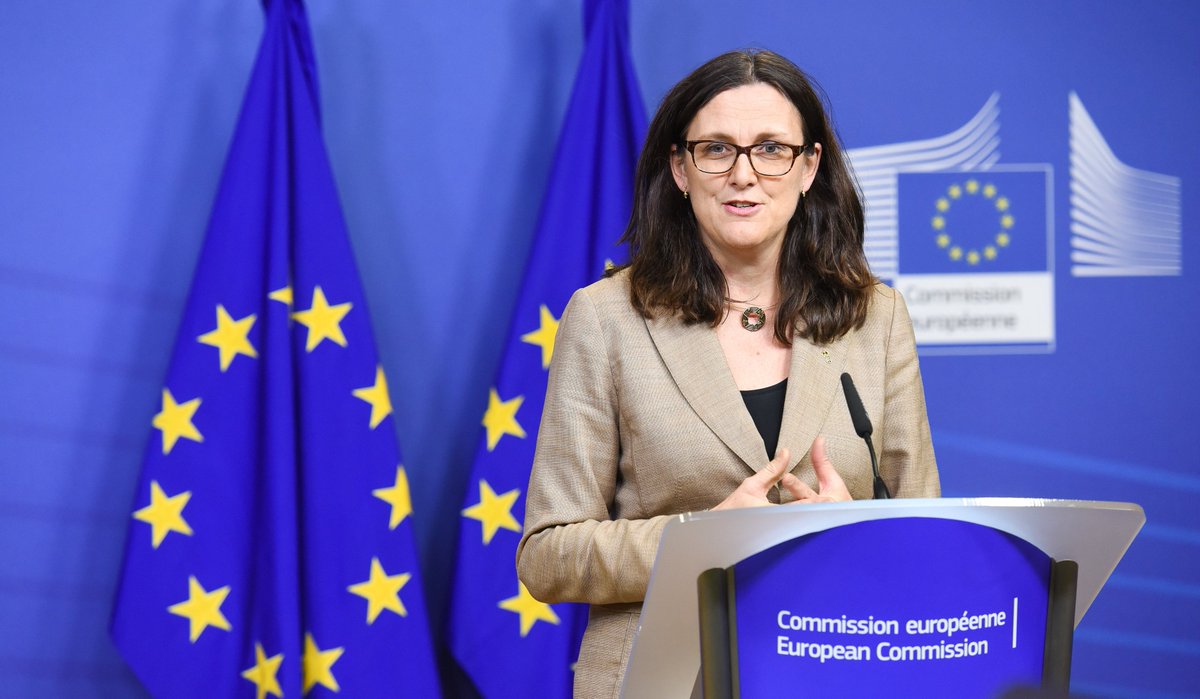"In Europe, we have the best-educated housewives in the world." This week, <a href="/SarahWagner_EU/">Sarah Wagner</a> interviews <a href="/Trade_EU/">EU Trade 🇪🇺</a> Commissioner <a href="/MalmstromEU/">Cecilia Malmström</a> about how we can empower women through international #trade: here-she-is.com/cecilia-malmst…. Visit today's #TradeforHer conference in Brussels!
