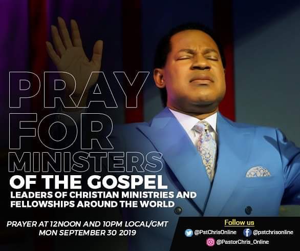 PstChrisOnline's tweet image. At 12noon and 10pm (Local/GMT), we’ll pray in tongues of the Spirit for most of 15min; also for ministers of the gospel, leaders of Christian ministries and fellowships around the world,...
Read complete article at pastorchrisonline.org
#PastorChris #PrayerPost #LoveWorld #CEC