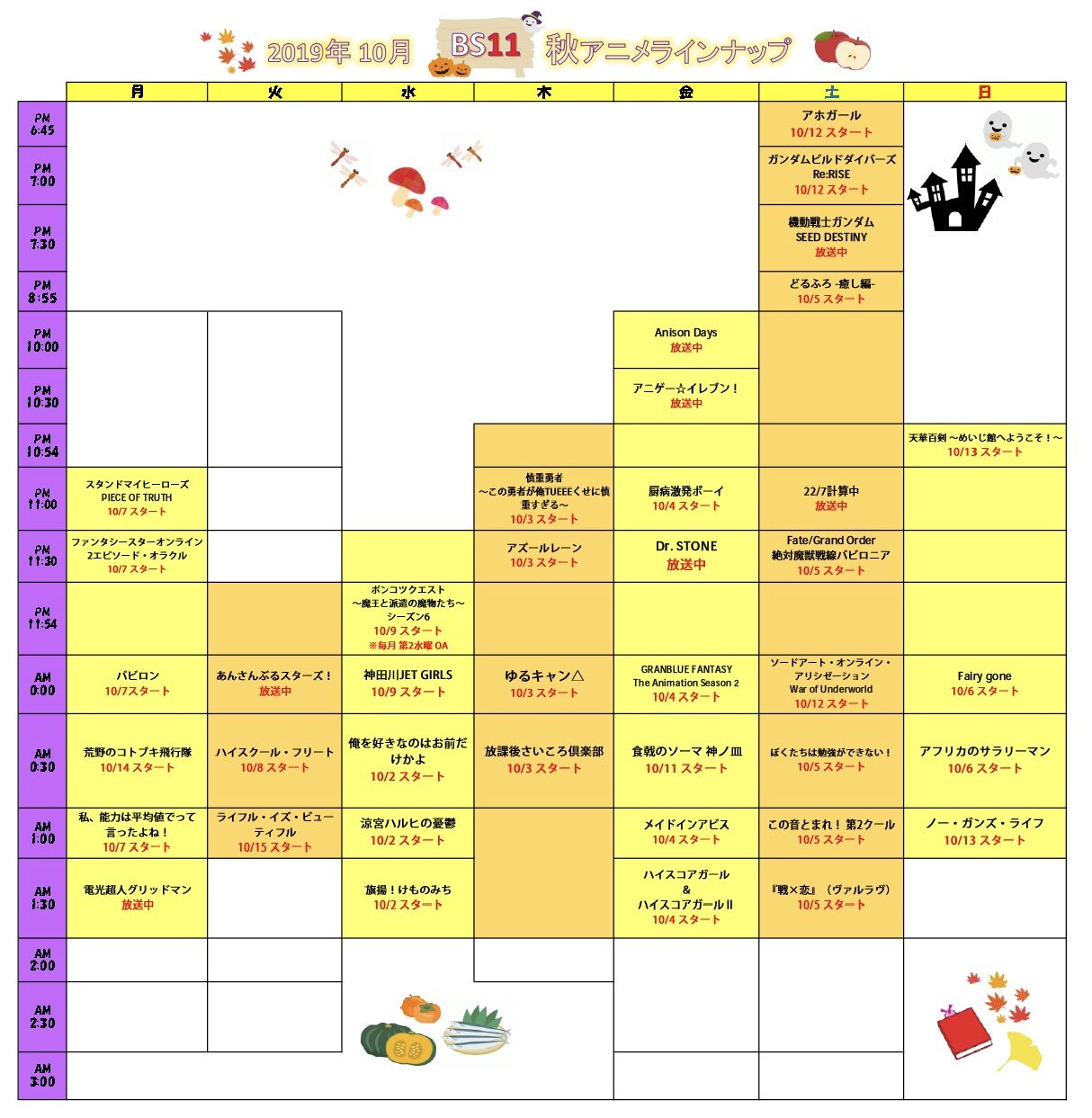 Bs11 アニメ全国無料放送テレビ局 公式 Bs11 19年10月アニメ番組表 19年10月よりbs11で始まる アニメまとめを公開 爽やかな秋風が心地いいこの季節 話題のアニメを観るならbs11で アニメの秋 を楽しんでいきましょう Bs11 Bs11 アニメ全国無料放送テレビ局 公式 Bs11 19年10月アニメ番組表 19年10月よりbs11で始まる アニメまとめを公開 爽やかな秋風が心地いいこの季節 話題のアニメを観るならbs11で アニメの秋 を楽しんでいきましょう Bs11