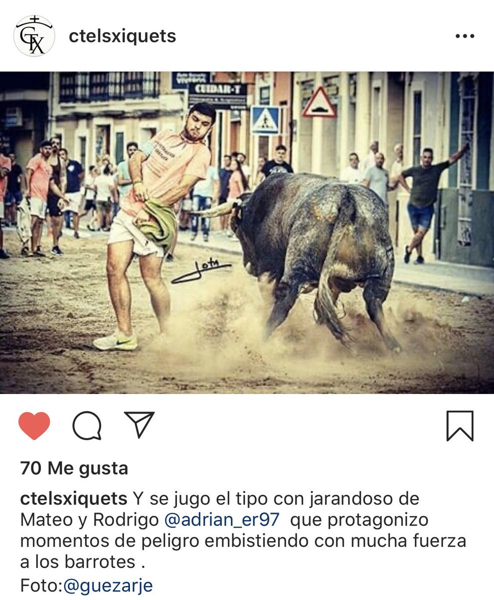finca_eltrapio's tweet photo. 😊Muy contentos con la actuación que ofreció el de Mateo y Rodrigo en Meliana el pasado sábado. Embistió con fuerza en barreras y protagonizó momentos de peligro. ¡Gracias a la Comissió Els Xiquets por confiar en nuestra casa! #bousalcarrer https://t.co/WtUEygAX8x