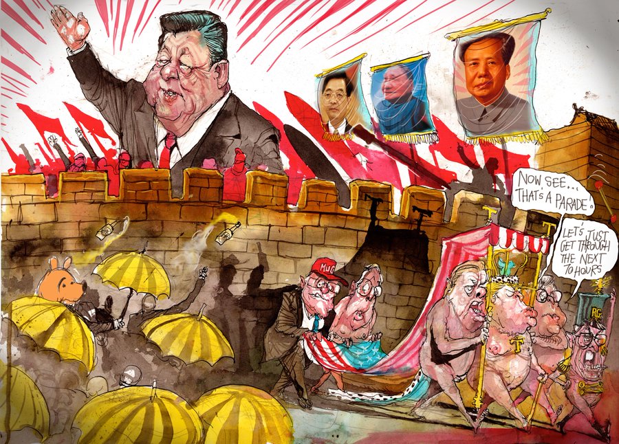 A certain naked emperor crashes China big birthday bash