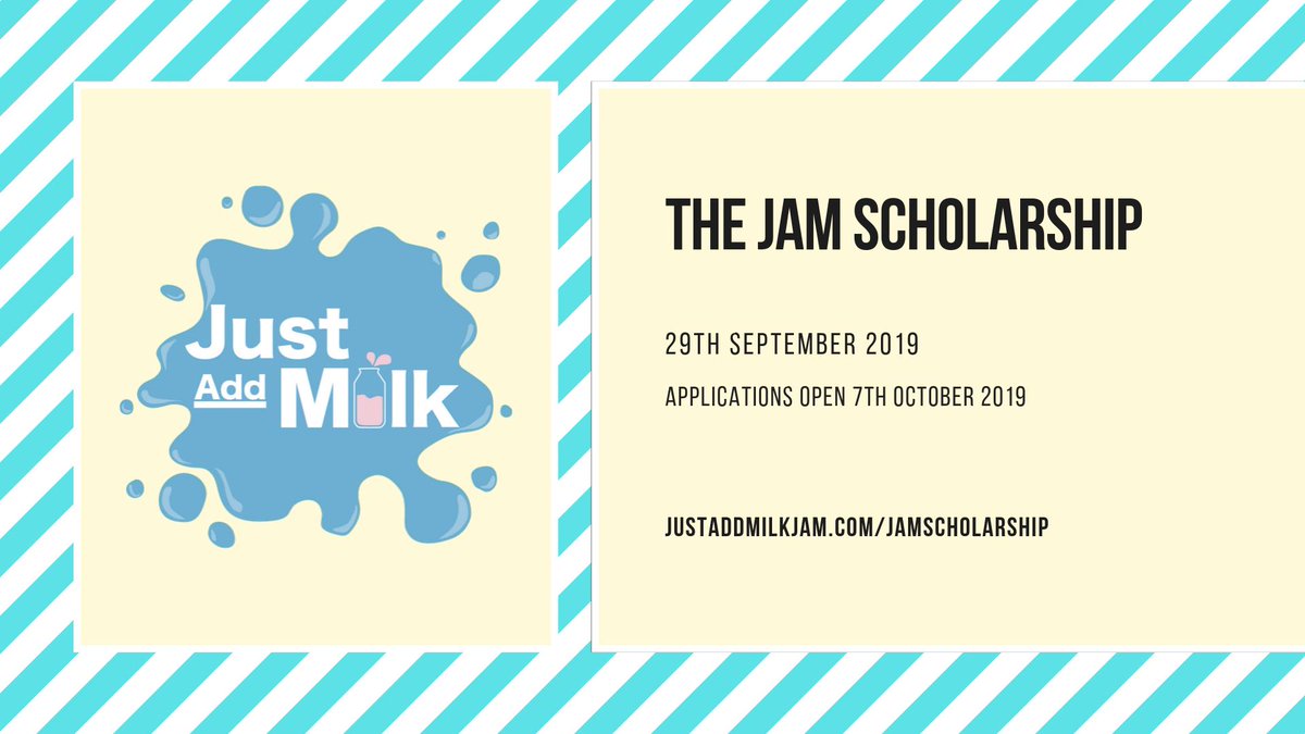 Today, JAM launch The #JAMScholarship: a scholarship that will support a student at drama school.

With over £2k worth of support from generous partners, we've created a scheme that will help alleviate the extortionate cost of theatre for a student actor in training.