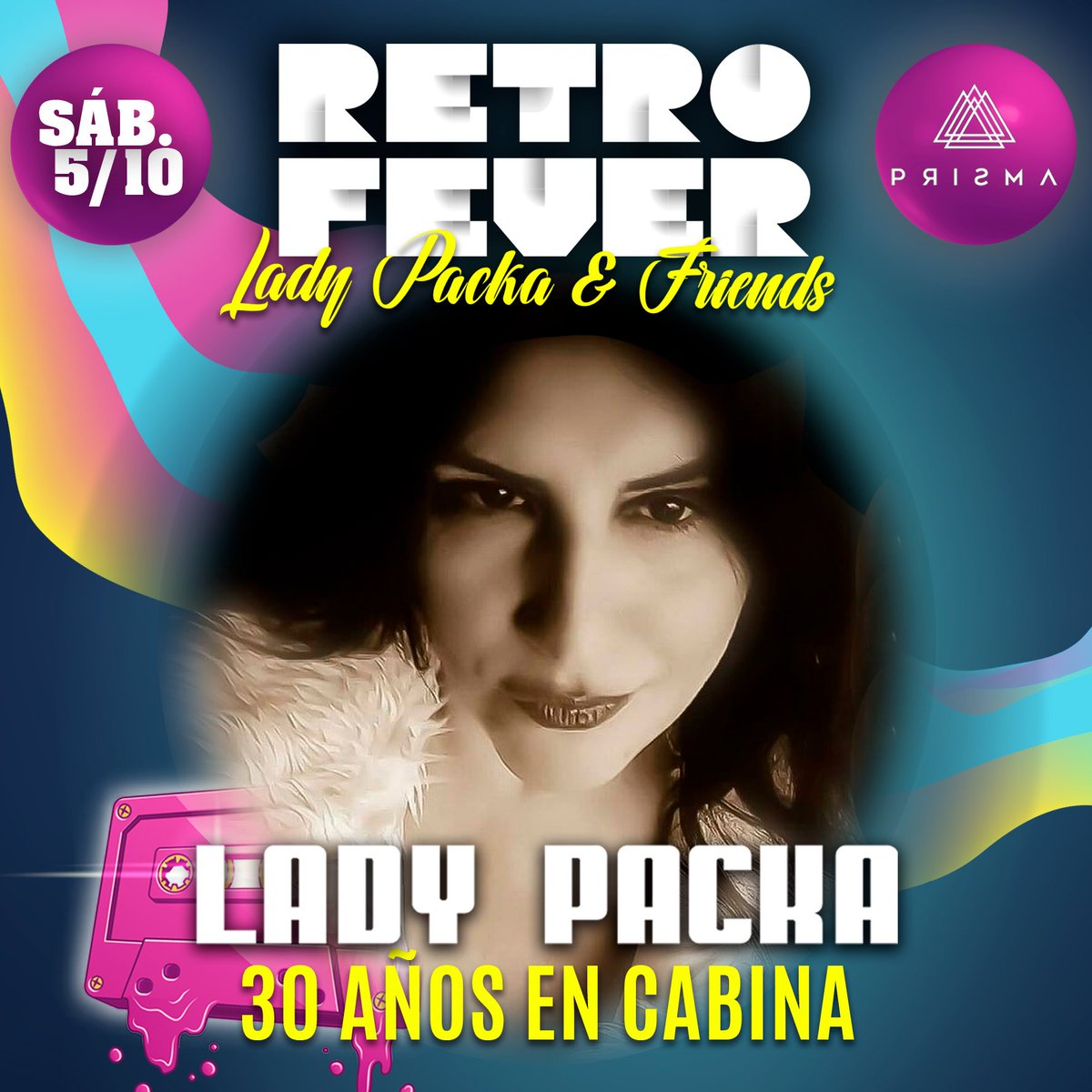 LadyKPacka's tweet photo. Nos vemos este próximo sábado en Sala Prisma, Sevilla. https://t.co/F8dezUsvQD