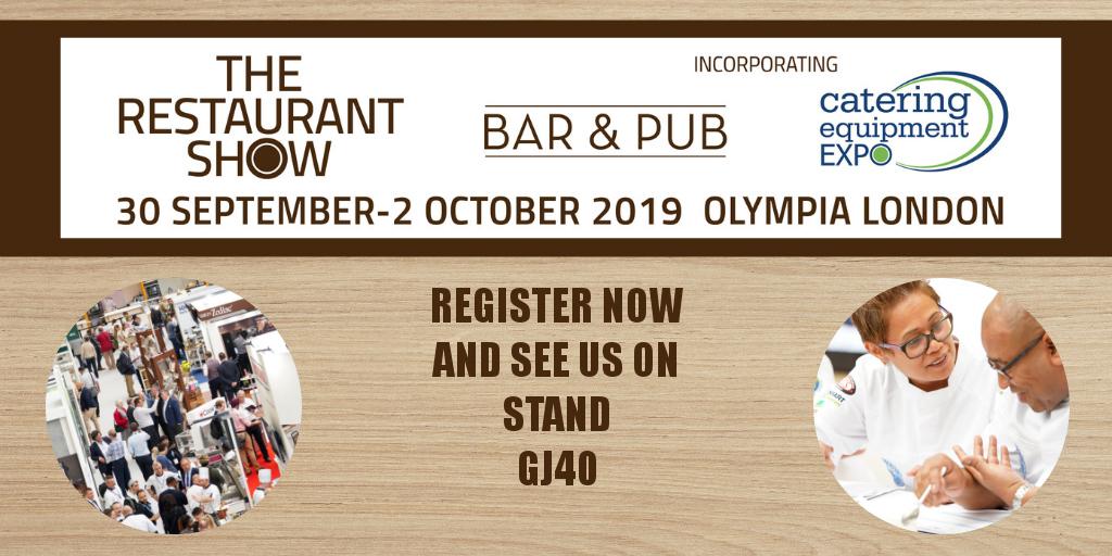YES! @RestaurantShow is finally here! come and see us on STAND GJ40 and see our many #restaurant #pub #bar options and enter our fab #Competition #TRS2019 #clean #solution #meikouk