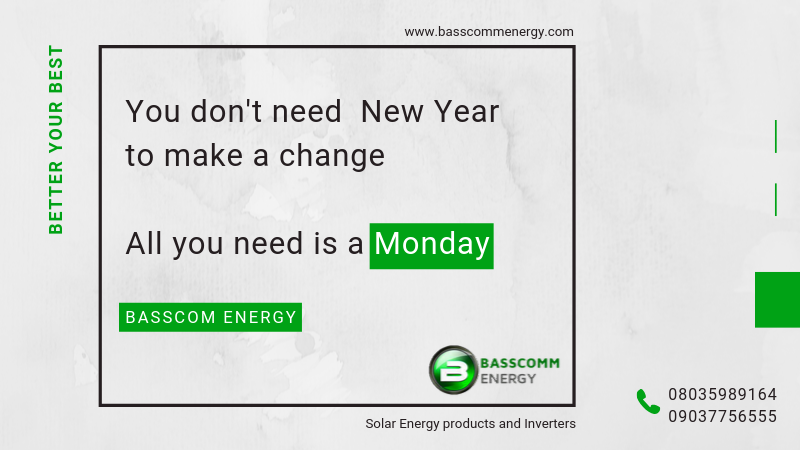 BASSCOMMENERGY's tweet photo. #MondayMotivation 

You don't need New Year to make a change
All you need is a Monday.

Become the CHANGE you want to see. 

#NewWeek 
#GetMoving 
#AchieveMore 
#FinishStrong 
#BetterYourBest 
#BecomeTheChangeYouWantToSee https://t.co/Y1YYl1g3v1