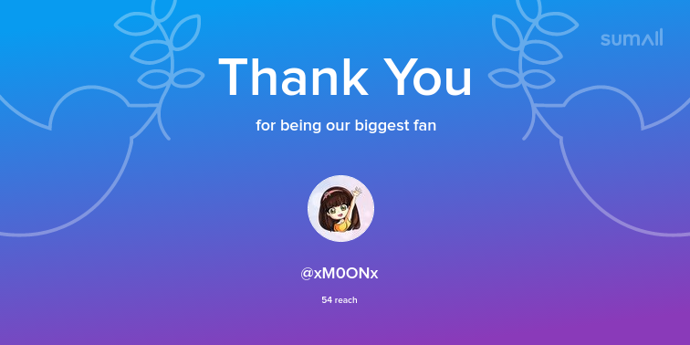 Our biggest fans this week: xM0ONx. Thank you! via sumall.com/thankyou?utm_s…