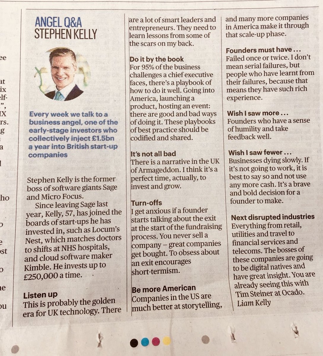 SKellyCEO's tweet image. @ST_Business angel investment Q&amp;amp;A with @iamliamkelly - important to obsess about #customers rather than an exit. Co-investor &amp;amp; mentor @sgarnett seeing rapid growth @AVORA @3radicalTweets @Artesian @CloudAppsGlobal @IntelliSenseio @LocumsNest @KimbleApps @opsview @sourcebreaker