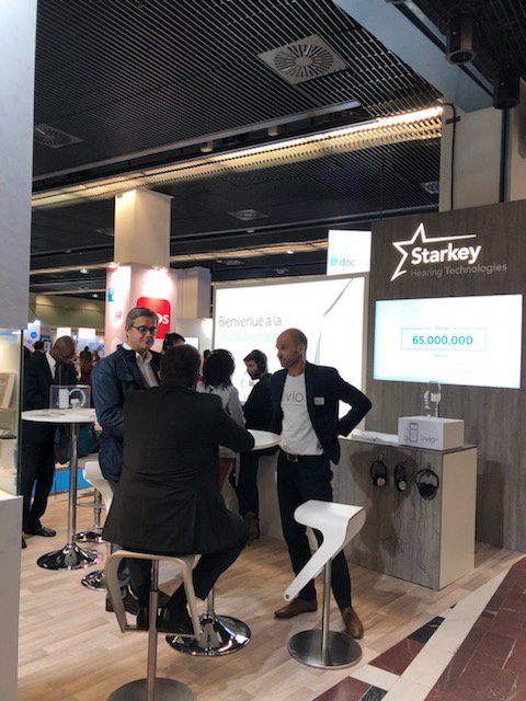 StarkeyFrance's tweet photo. Il est encore temps de venir assister à notre démonstration sur le stand Starkey ! Venez découvrir notre révolution auditive, #LivioAI, dotée de l'intelligence artificielle. #SFORL2019 #infirmières #ORL @twittorl https://t.co/QOw2Wf71si