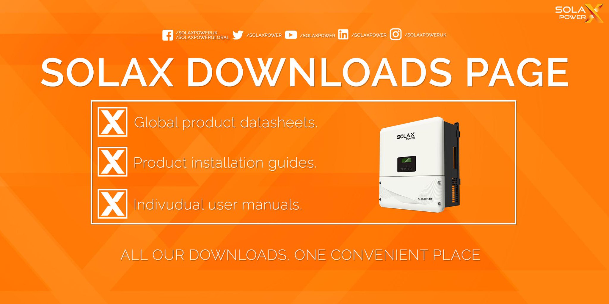 geboorte Altijd vliegtuigen SolaX Power on Twitter: "Head to our Downloads page to find a full host of # Solax datasheets, ready for download and print free of charge  https://t.co/Bh6Rs08Q0H #solar #solax #solarinverter #inverter #greenenergy  #renewableenergy #