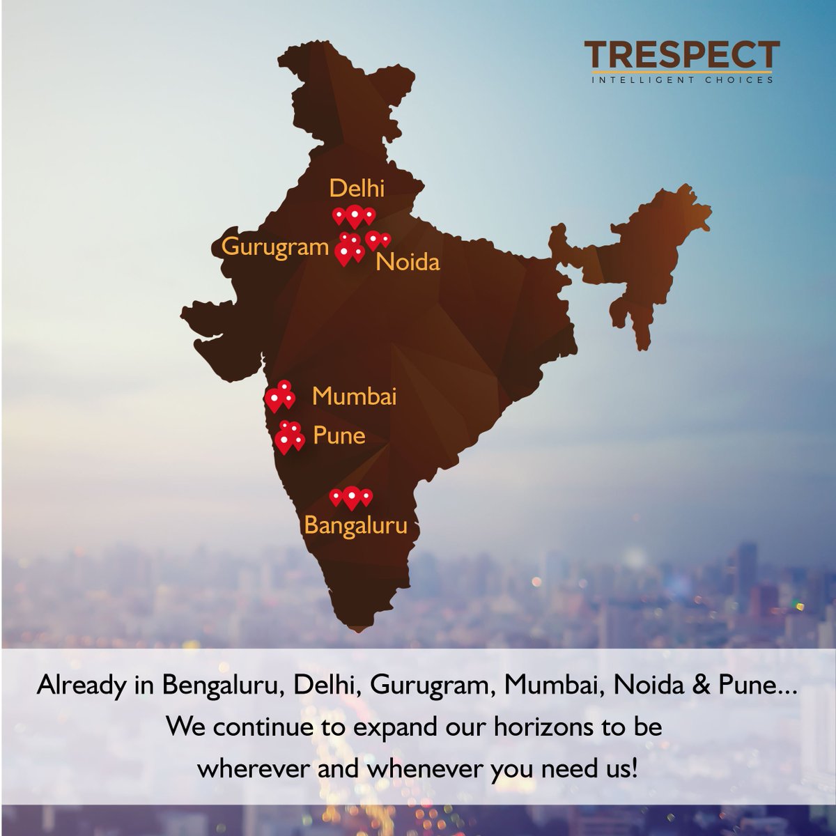 TrespectIndia's tweet photo. Catering to your home buying needs, and making your home buying experience memorable and pleasurable.

We are just one call away…

Make that #IntelligentChoice
#HomeBuying #NewHome #RealEstate #RealEstateServices #Property https://t.co/FIkflYwb7Q