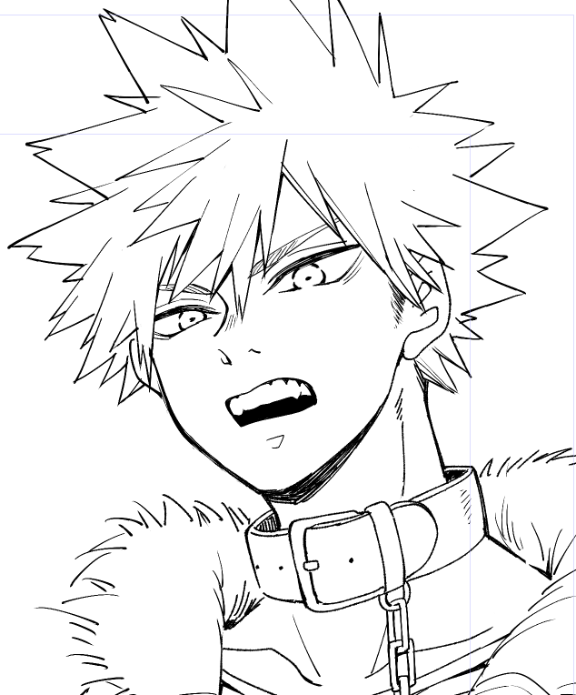 かっちゃの八重歯描くのすっき? 