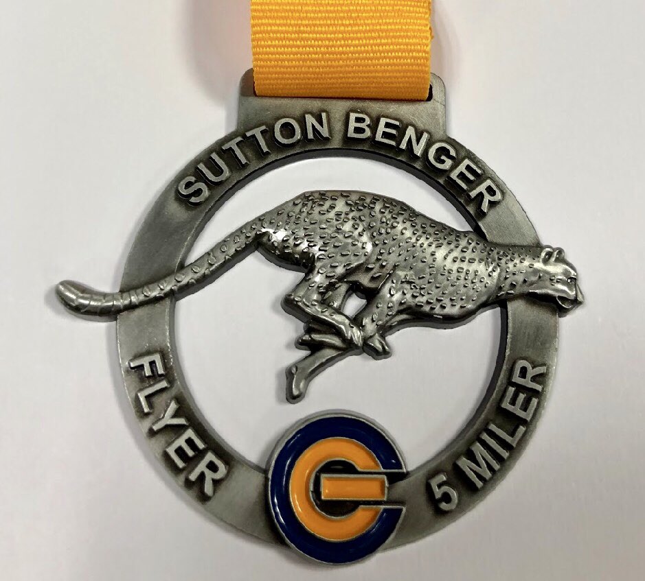 Sutton Benger Flyer 5 | Sunday 17-Nov
Last year saw two sub-25min finishers so being a fast race we’ve whacked the fastest animal on the planet on the medal! 🐆💨
#medalmonday #racebling 🏅🙌🏻
#wiltshirerunning #suttonbenger #