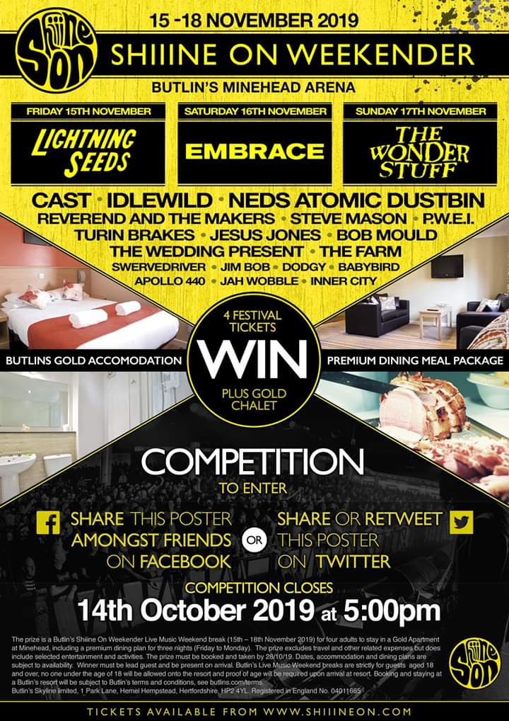 ShiiineOn_'s tweet image. ☆Competition Time☆
Win a Gold apartment &amp;amp; premium dining for 4 people at this years Shiiine Weekender. 
Share this post &amp;amp; a random winner will be picked 
Closes : 14/10/19 5pm
Who will you take with you ??
Full line up shiiineon.com