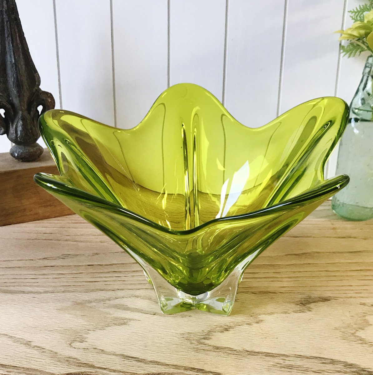 Mydogcharlie On Twitter Retro Lime Green Glass Bowl Etsy Shop