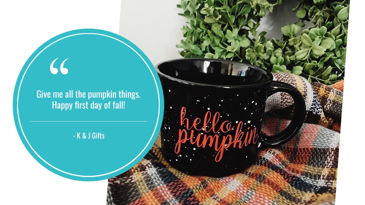 Happy Monday! September's just about gone and we're just as excited at our customer here for the everything pumpkin flavored goodies coming our way! How are you celebrating fall season? Browse our #customceramicmugs to design your own: hubs.ly/H0k-x7V0