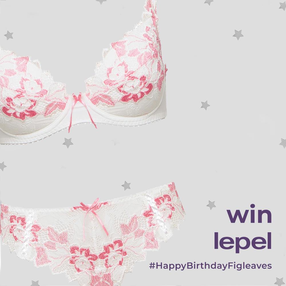 figleaveshome's tweet photo. #WIN
For our birthday, we’ve teamed up with our good friends at @love_lepel to #giveaway a bestselling Fiore Lace Padded Plunge Bra set. 
Here's how to enter this #competition:
1. Follow @figleaveshome
2. Retweet this post
3. Comment below with your favourite pink emoji 🦩 https://t.co/VoxtJc1PFN