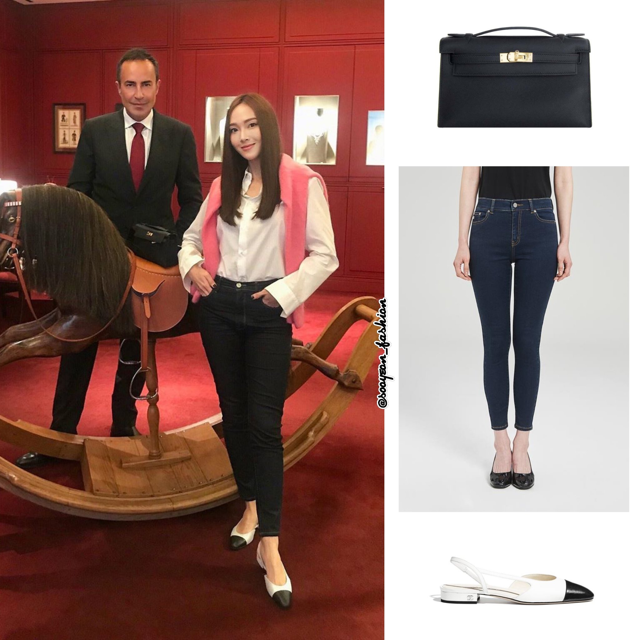 jsy fashion on X: Jessica's @Hermes_Paris bags Kelly Cut Black