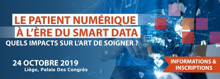WeLink_Care's tweet photo. Séminaire Patient Numérique 2019
Palais des congrès de Liège
24 octobre 2019
Inscriptions : https://t.co/MAFMqCjl0Q
Le patient numérique à l’ère du smart data
Quels impacts sur l’art de soigner ?
Prix de l'innovation 2019
Prix de la personnalité de l’année 2019 https://t.co/ZXhdHRLXyI