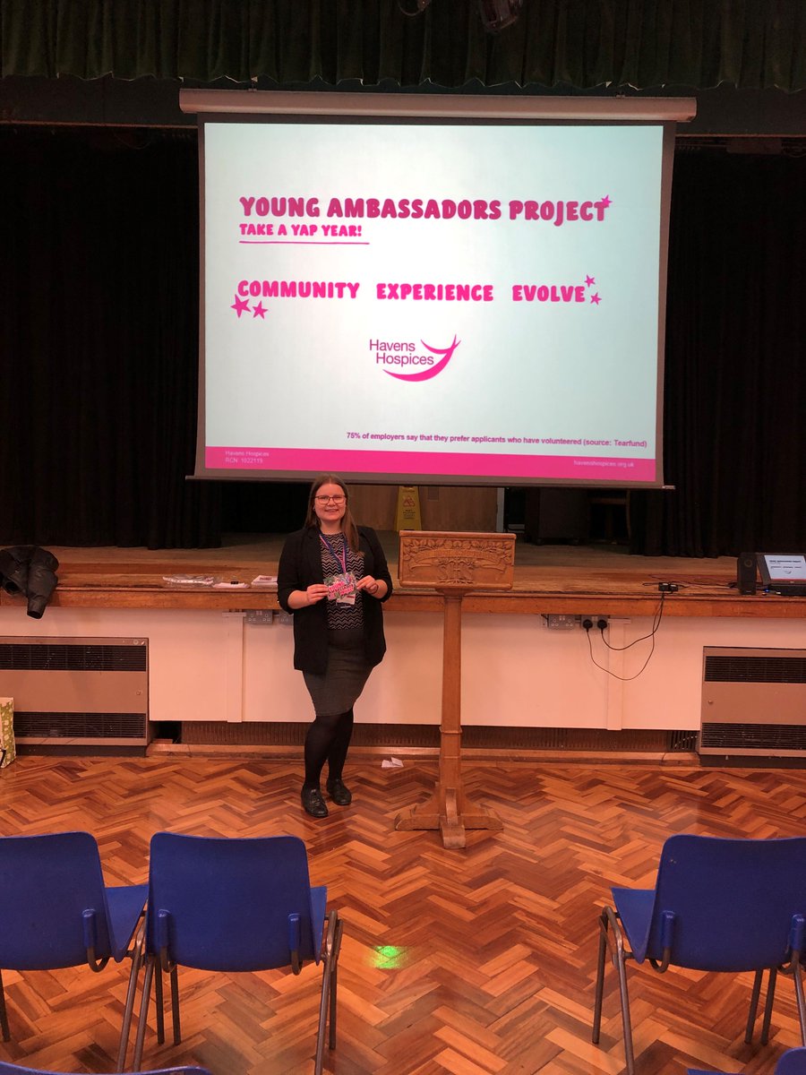 HavensVolunteer's tweet image. Thank you @OfficialSHSG for inviting us in to talk about our Young Ambassadors Project this morning.

We are looking forward to visiting many more #Sixthforms and #Colleges around #Essex in the up and coming weeks ahead. 

@HavensHospices 
@CommunityCarmel
@Chelmsford_VC