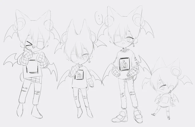 The struggle of not having a consistent chibi style
h e l p 