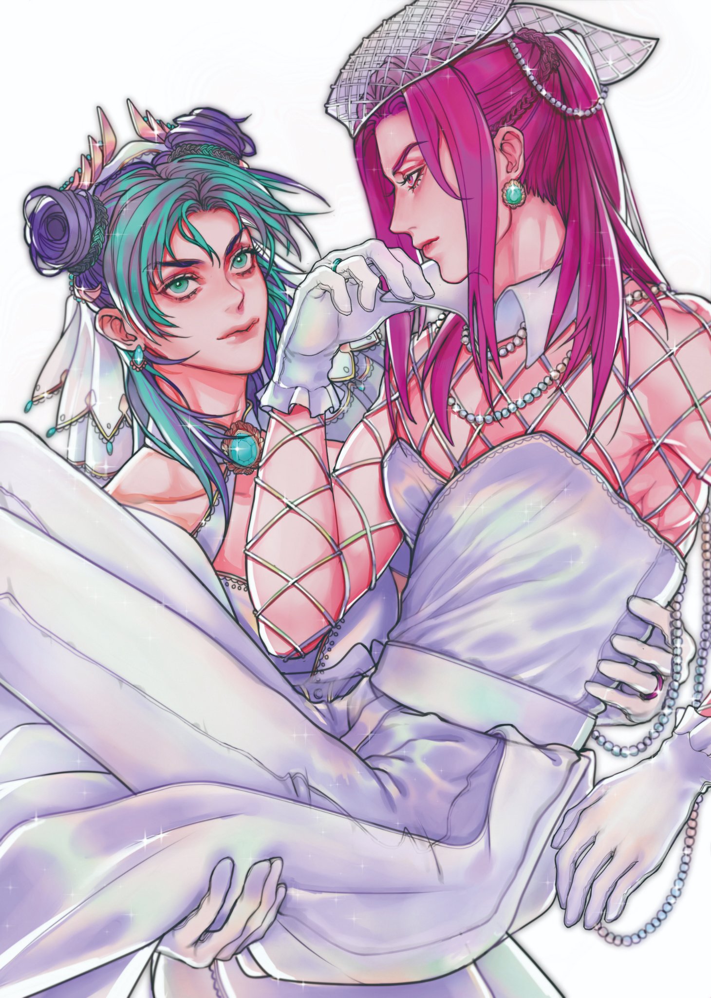 12. Jolyne x Anasui fan art book Mariage d＇Amour. 