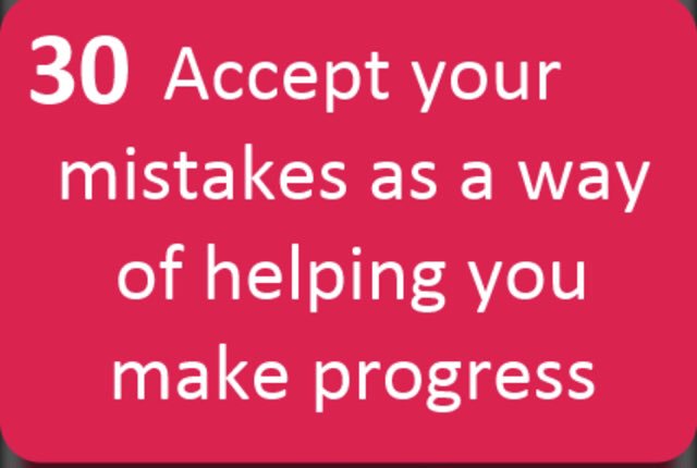 EventWellUK's tweet photo. #SelfCareSeptember - Day 30: Accept your mistakes as a way of helping you make progress
#actionforhappiness
#eventwell19 https://t.co/uJPpJwIsE2