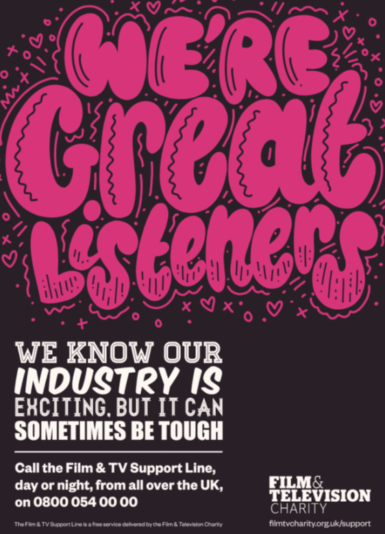 Keeping up with the message of taking care of yourself and your #Wellbeing, every #freelancer should have this #supportline to hand.

Save it in your phone and send it to your freelancer friends. You never know when you might need a #greatlistener! <a href="/FilmTVCharity/">The Film and TV Charity</a>