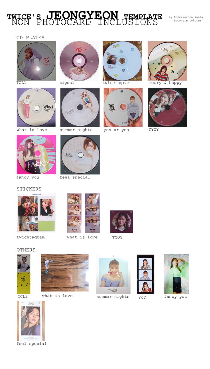 i’ve updated the twice korean album photocard templates, the non photocard templates, and the preorder cards templates. i’ve also added thailand edition album pc templates! all members are at  http://bit.ly/oncevernon  (which is all organised into folders now!)