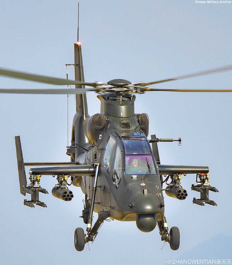 Mssn65 Z 19軽攻撃ヘリ 傑作機ドーファンをライセンス生産したz 9を原型に開発された攻撃ヘリ Z 10開発失敗時の保険とも言われていたが 現在ではz 10とハイローミックスを組む ミリ波レーダーを搭載した機体もあるが 今回登場するかは不明