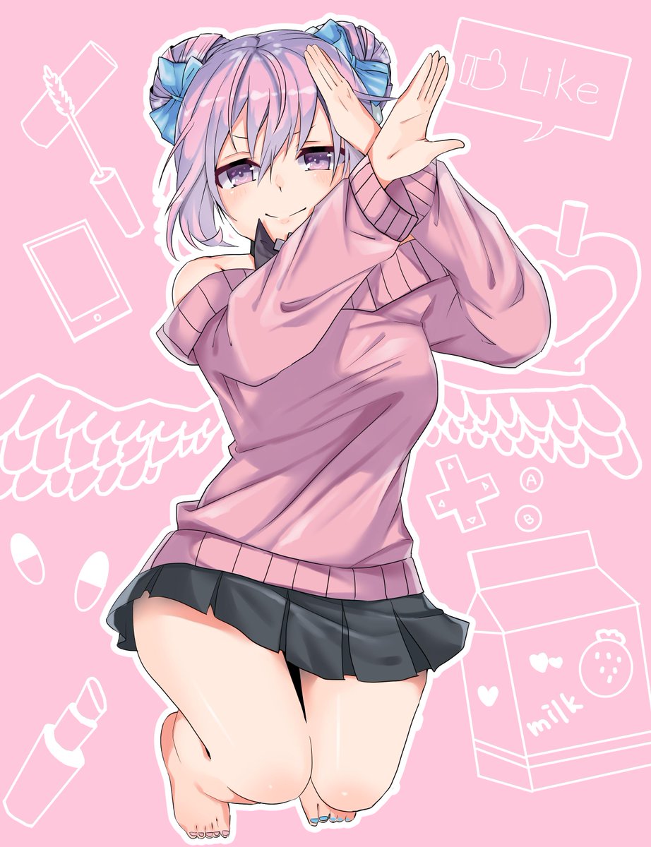 いあ A Twitter ナナヲアカリさんの ダダダダ天使 が好きで 曲中の天使ちゃんを描きました ダダダダ天使 ナナヲアカリ 私の絵柄が好みって人にフォローされたい