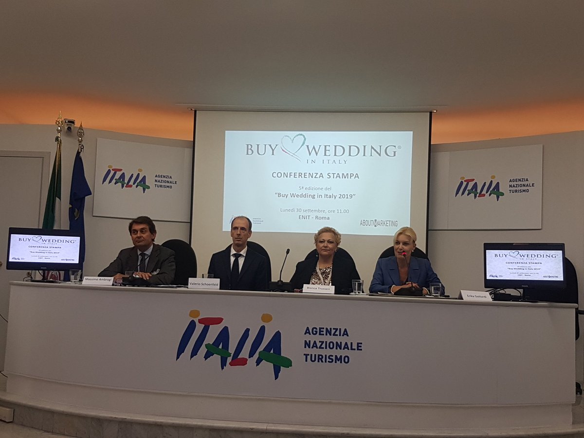 Presentata a Roma la 5 edizione del Buy Wedding, a Bologna fal 13 al 14 novembre. Il workshop ospiterà  36 buyers esteri e grazie alle ultime due edizioni BW sono stati organizzati quasi 600 matrimoni soprattutto dall'Irlanda, Usa e Germania.