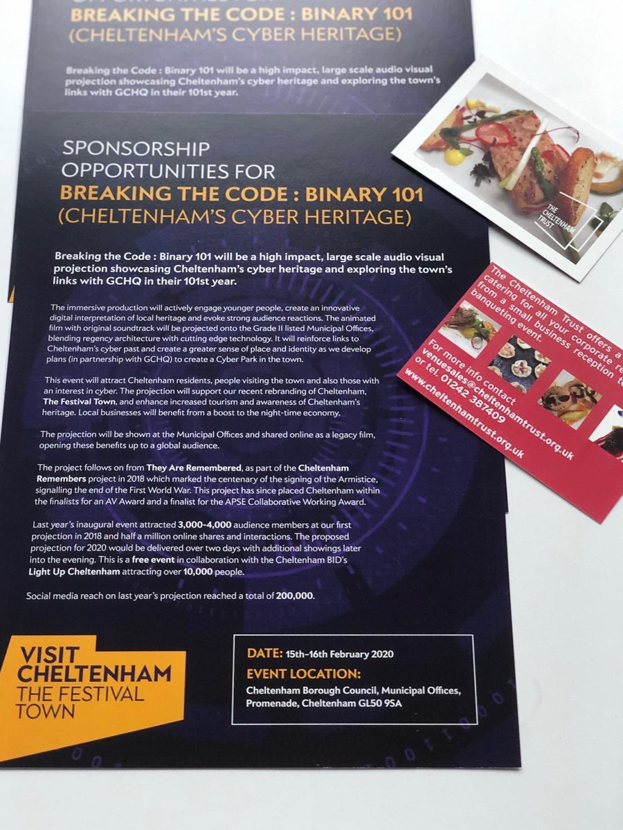MarketingChelt's tweet photo. Interested in being part of a creative celebration of Cheltenham’s heritage linked to cyber? In February animation will be projected onto our magnificent Grade II star listed Municipal Offices. Want to hear more? Contact Tara.Sanchez@marketingcheltenham.co.uk #Cheltenham https://t.co/qf7TMuHlIN