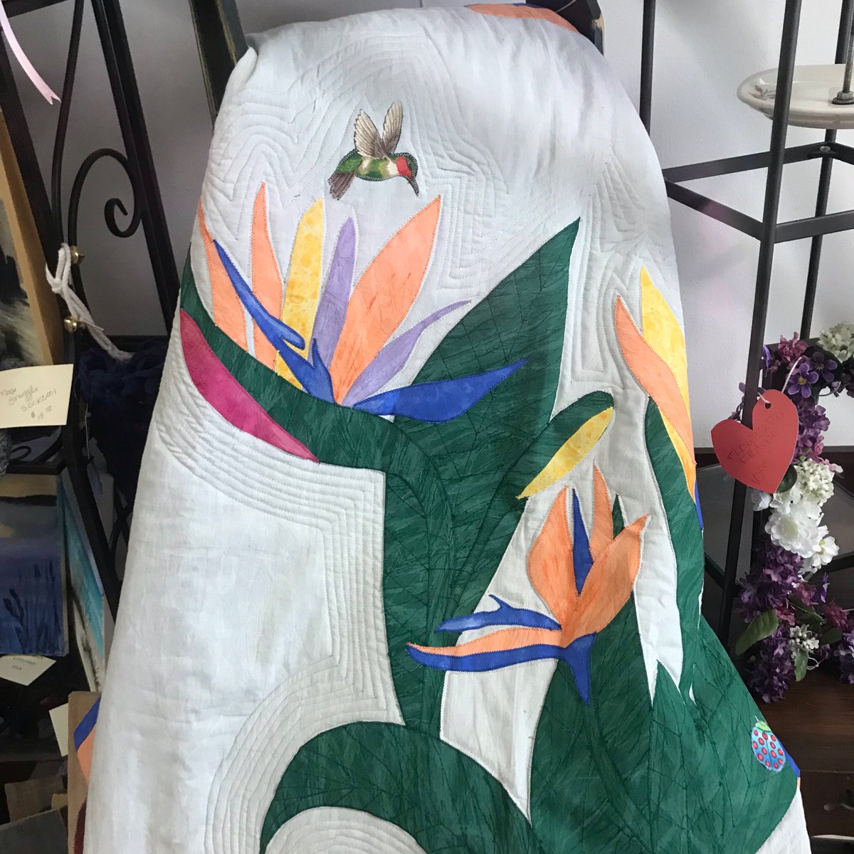 creatingstrokes's tweet image. Handcrafted quilt throw 5x5 . Great for those cool evenings.