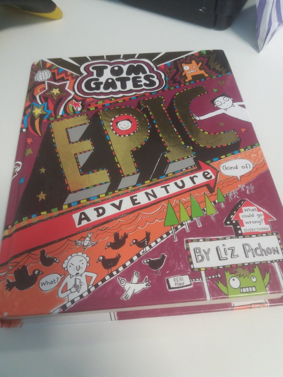 NewmanLRC's tweet photo. Thank you to Tehleel, our LRC Super-Star, for his lovely donation of #TomGates #EpicAdventure 📚🏅😀 What a kind young man! You're a real @NewmanLRC star! @NewmanRCCollege https://t.co/h16A3uWSOb