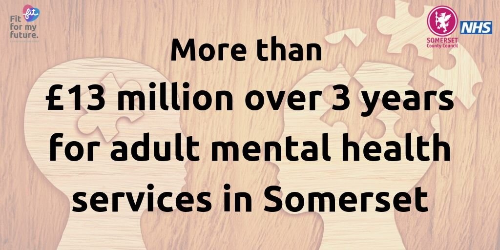 We're really excited to announce that #Somerset's health &amp; care services have secured funding to bring adult mental health services closer to communities across the county, giving them quicker &amp; easier access to local services. Find out more: bit.ly/13-million-men…