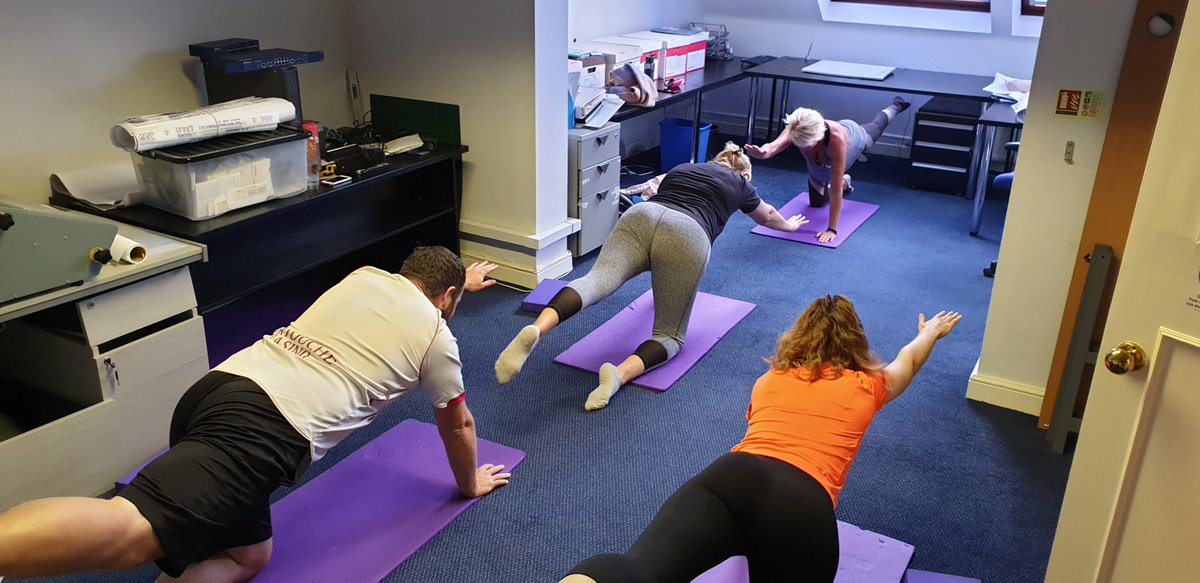 Architects_KSA's tweet image. Our weekly Monday morning Pilates session in action. Always a good way to start the week! #Pilates #WorkplaceWellbeing  #HealthyBodyHealthyMind
