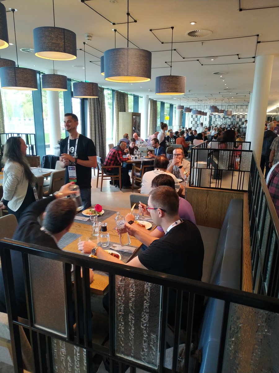 PerconaBytes's tweet photo. Enjoy your meal, everyone. Great lunch at the #perconalive . #percona #pleteam https://t.co/QAcWIIUVvp