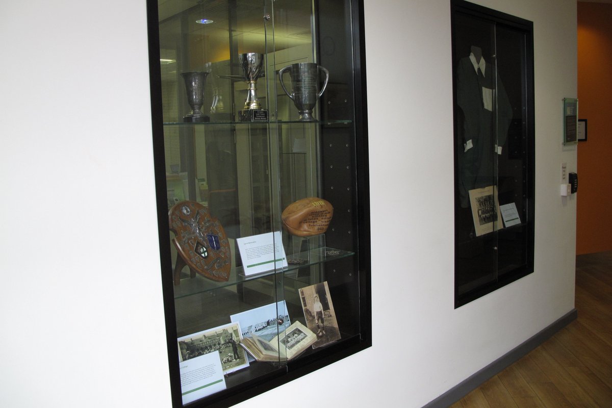 Did you know you can see a selection of #SportingArchives from the <a href="/UniofExeter/">University of Exeter</a> #archive on display in the Old Library? Pop over to take a look at the exhibition just outside our reading room! 🏆 🏉🏑🎾  #NationalSportingHeritageDay #NSHD2019
