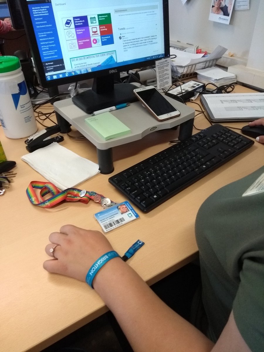 Proud of our support worker Danielle for starting Nursing Associate course at Brighton Uni.