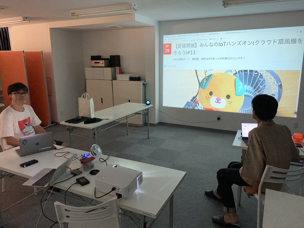 SteveKasuya2's tweet image. 先日愛媛でみんなのIoTハンズオン開催しました。ご参加ありがとうございました❗️😄 #iotlab iotlab.connpass.com/event/147594/
