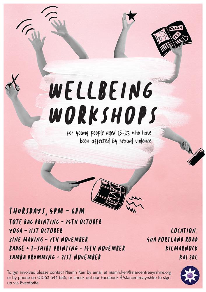 STARAyrshireRC's tweet image. If you are a young person affected by sexual violence and are interested in attending a well-being workshop please join us at The STAR Centre in Kilmarnock. We have 5 fantastic facilitators joining us and spaces are limited. Sign up here eventbrite.co.uk/o/the-star-cen…