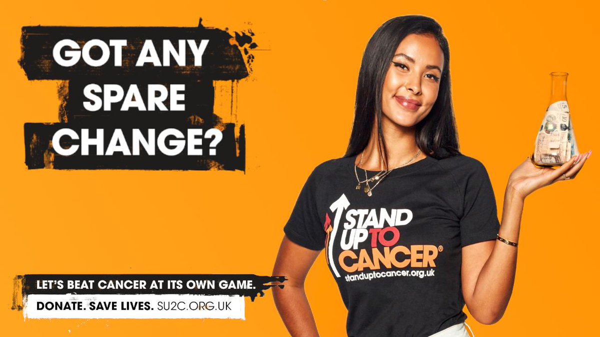 Cancer changes lives, and so do we. Join us as we #StandUpToCancer. Make a donation in store today because it's time to beat cancer at its own game. SU2C.ORG.UK
