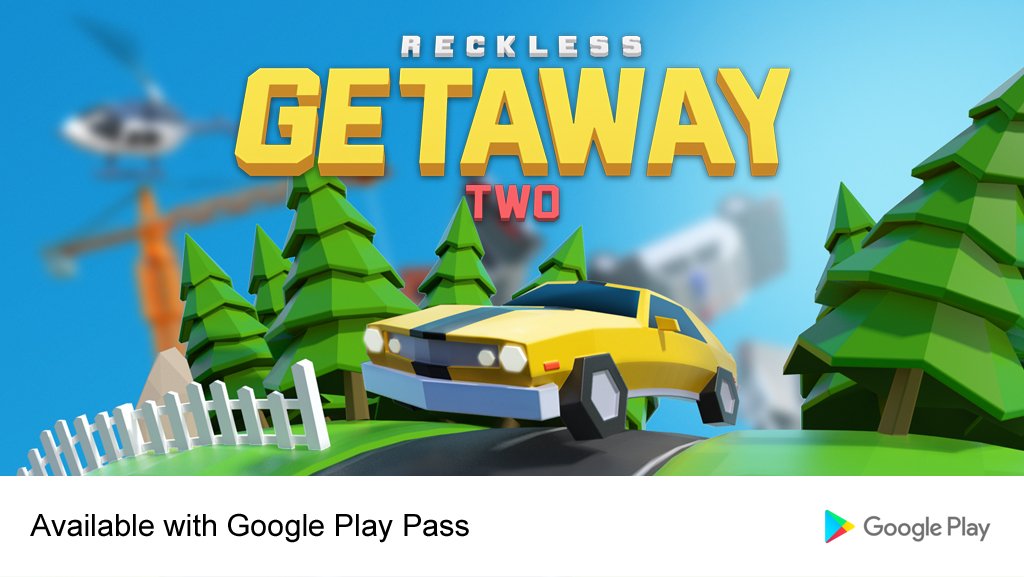 Pixelbite Games on X: Reckless Getaway 2 is now available with Google Play  Pass! Unlock all cars and levels with your subscription. Check it out!   @GooglePlay #PlayPass  / X